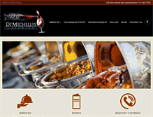 Tablet Screenshot of dimichelliscatering.com
